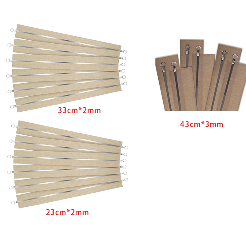Impulse Sealer Replacement Parts 12 Inch-2 Mm Heat Seal Strips PTFE Tapes Sealer Replacement Parts Elements 6 Pack