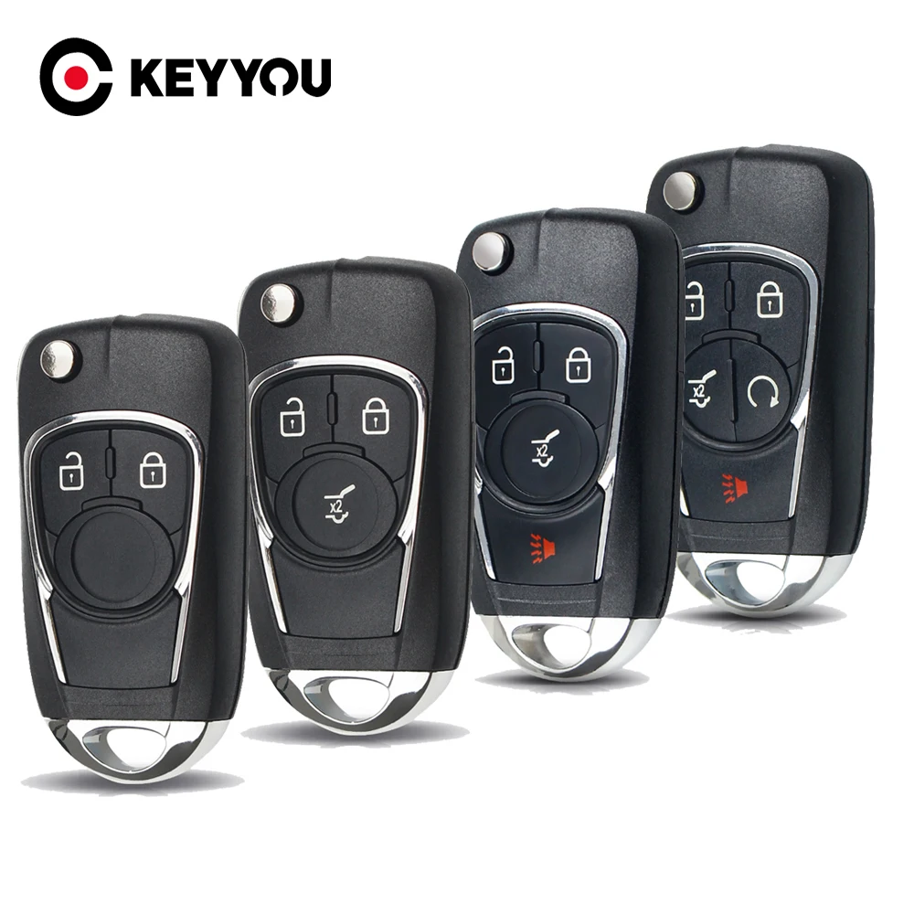 KEYYOU изменение флип ключ корпус сменная часть для Chevrolet Cruze для OPEL Insignia Astra J Zafira Автомобильный Дистанционный ключ 2/3/4/5 кнопки ключ