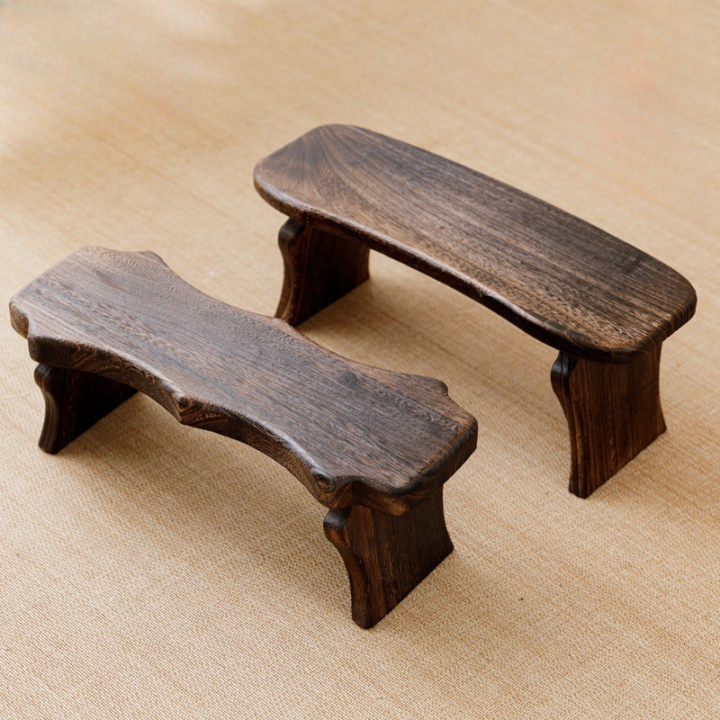 Removable Wooden Stools Low Luxury Nordic Children Footrest Small Shoe Changing Footstool Multifunctional Ottoman Children