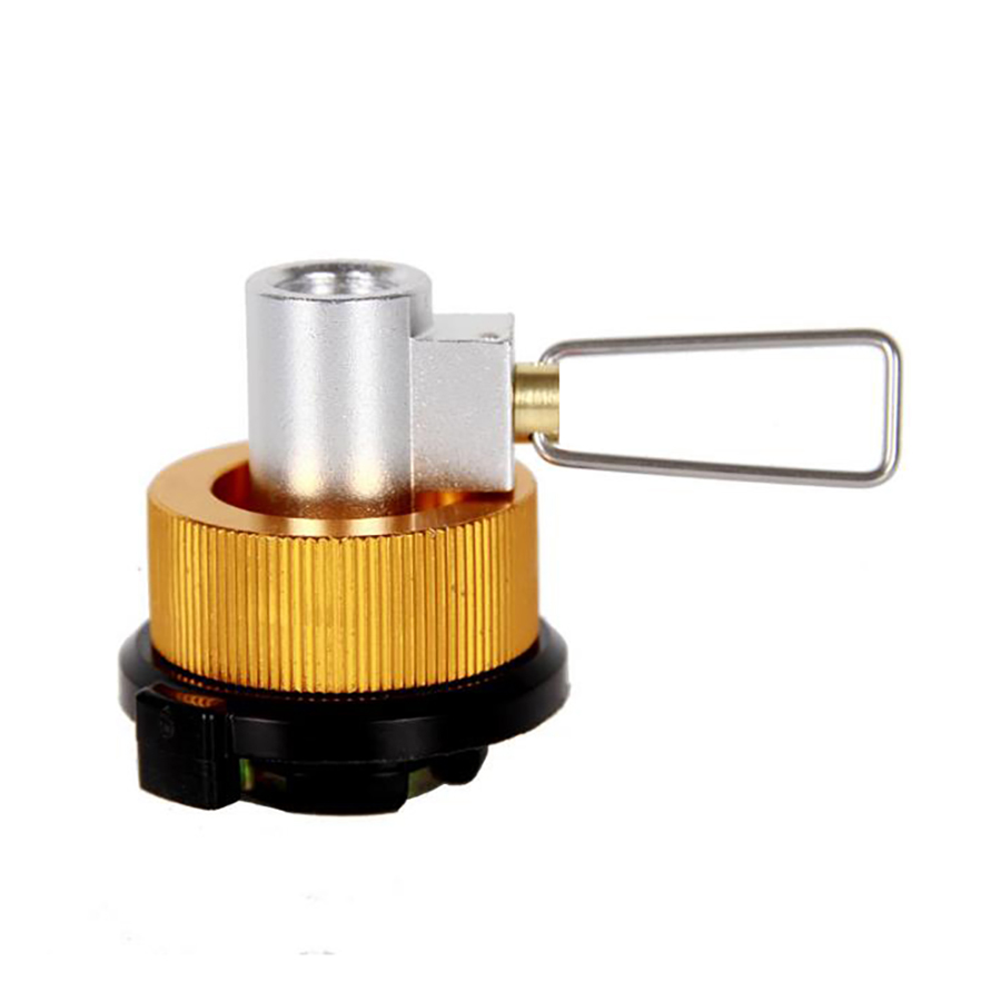 Adattatore per gas da campeggio esterno Ricarica adattatore di conversione serbatoio piatto Adattatore di ricarica per fornello a gas Risparmio di gas più convertitore di gas Shifter