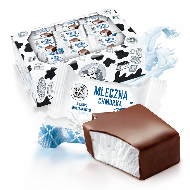 Mleczna chmurka - pianki śmietankowe w polewie 1kg ABK