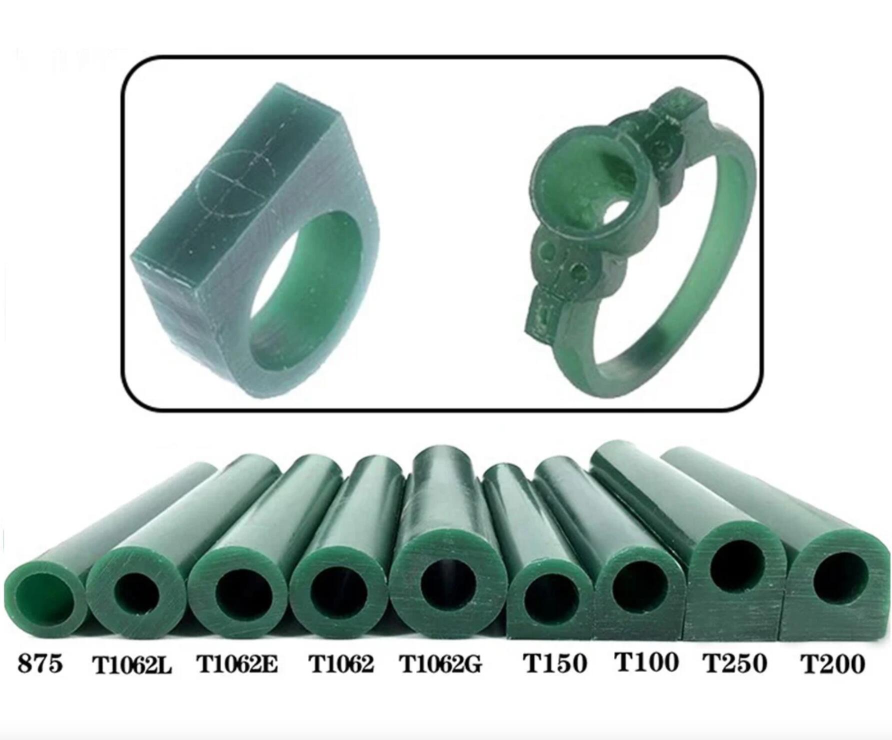 Anel molde cera jóias fazendo ferramenta esculpida escultura tubo de cera plana superior injeção cera fosca jóias anel escultura ferramenta