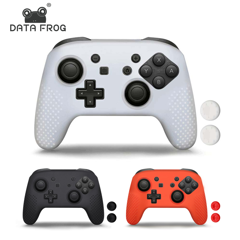 DATA FROG Protective Soft Silicone Case Compatible-Switch Pro Controller Skin Cover Grips For Switch Pro Accessories