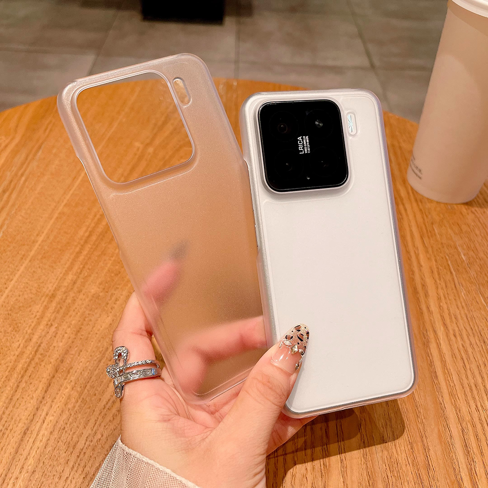Twardy, częściowo owinięty futerał na Xiaomi Mi 15 15s 14 13 13T 12 12X 12S 12T 11 11X Pro 11i Pro Ultra 5G Luksusowy Matowy Przezroczysty Pokrowiec