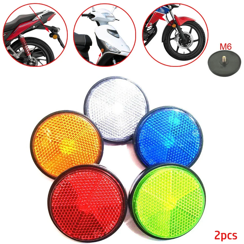 2xCircular Reflektor Auto Lkw Motorrad Nacht Reflektor Brechung Licht Teil Motorrad Elektrische Fahrräder Reflektierende Aufkleber