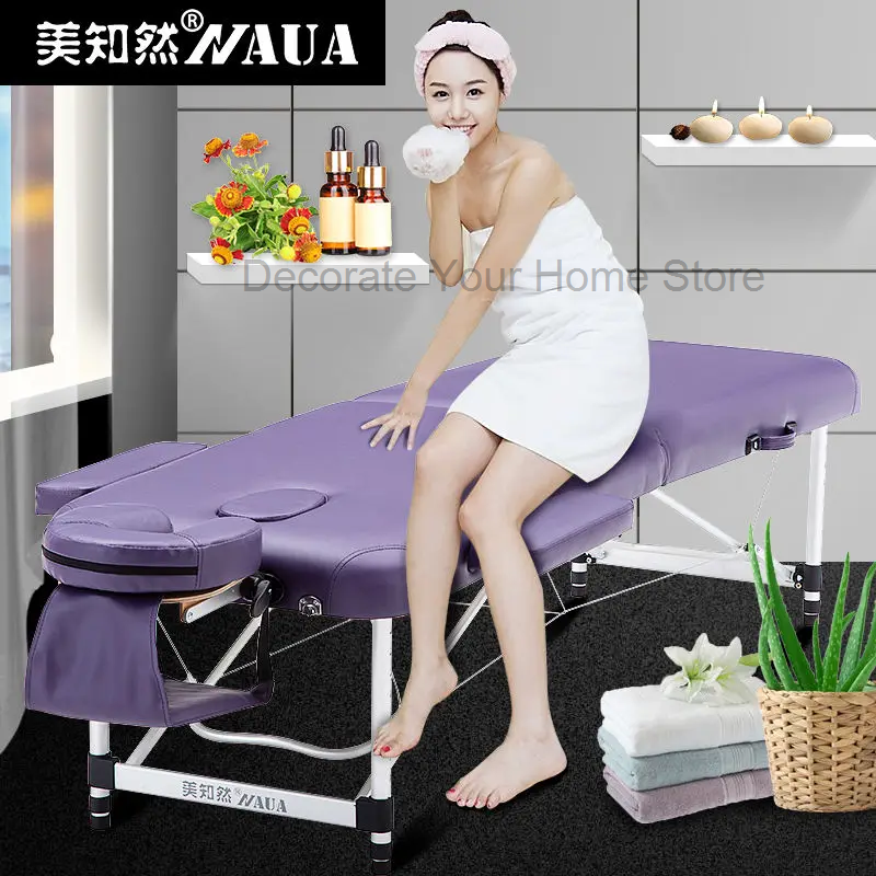 Cama de massagem dobrável portátil simples cama de beleza massagem fisioterapia acupuntura cama terapia de fogo casa tatuagem portátil
