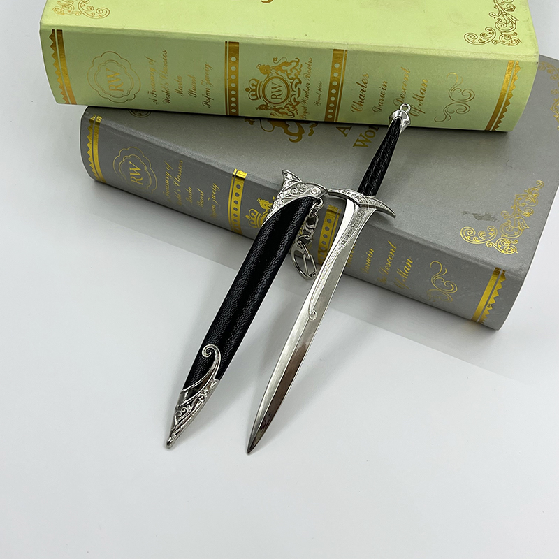 19 см Sting Sword Frodo Bilbo Baggins Hobbits Фильмы Средневековое металлическое оружие Модель дома Декоративно - декоративные изделия Игрушки Воздушный бросок Товарно - распродажа Подарки Новая доставка Бесплатная дос