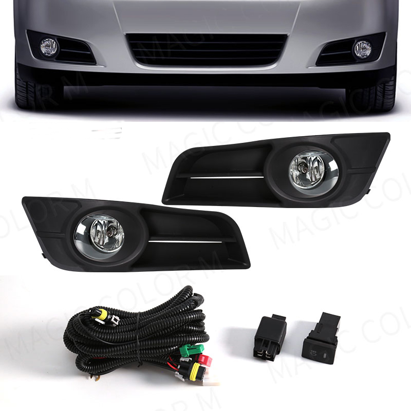 สําหรับ Toyota Corolla 2004 2005 2006 รุ่นยุโรปหมอกโคมไฟ DRL ไฟวิ่งกลางวันย่าง BEZEL ไฟหน้า Foglights 12V