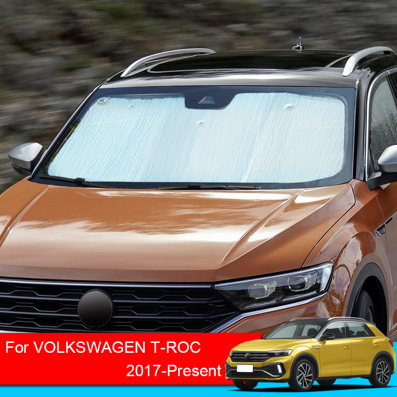 Dla Volkswagen T-ROC 2017-2025 Samochodowe osłony przeciwsłoneczne Osłona przeciwsłoneczna przed promieniowaniem UV Zasłona boczna Osłona przeciwsłoneczna Osłona przeciwsłoneczna Przednia szyba Akcesoria samochodowe