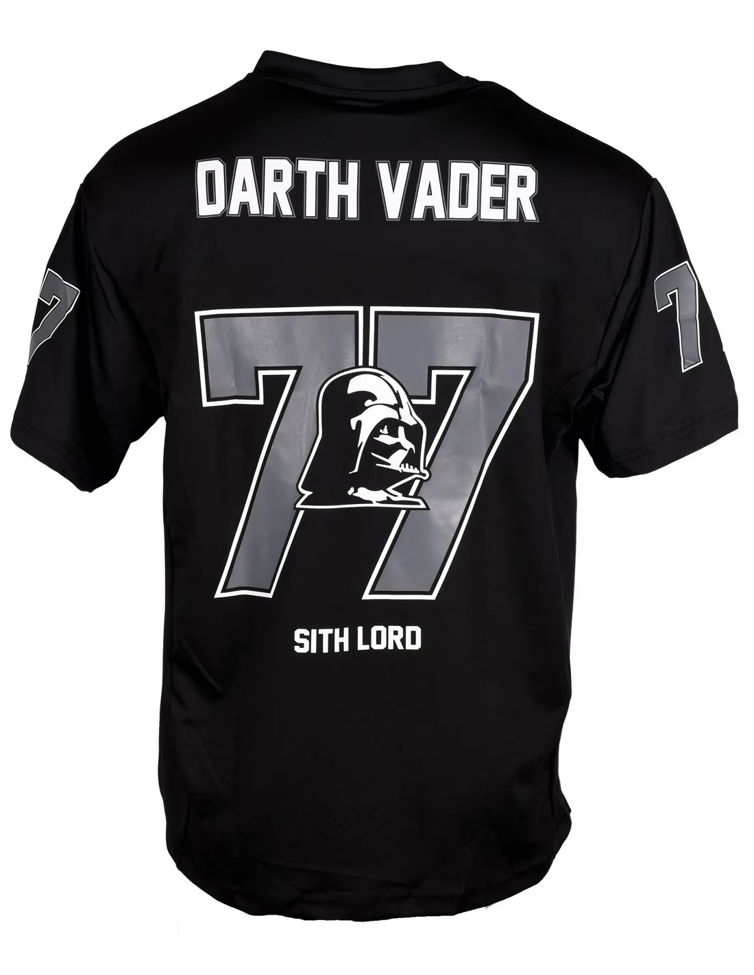 Star Wars Darth Vader Nr. 77 Sport-T-Shirt im Jersey-Stil mit 3D-Druck, atmungsaktivem, schnell trocknendem Sportdesign für Erwachsene/Kinder