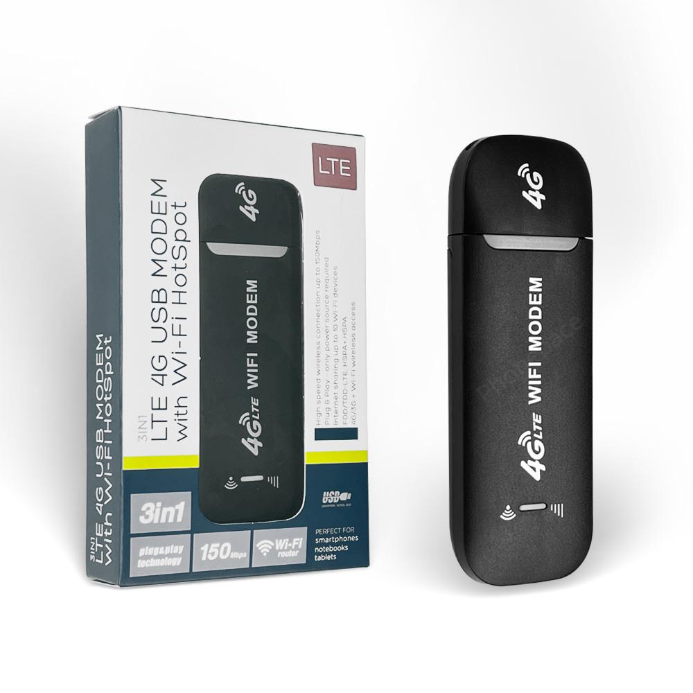 4G-WLAN-Router, USB-LTE, mobiler Hotspot, Plug & Play für bis zu 10 Benutzer, stabiles Internet mit einfacher Micro-SIM-Einfügung