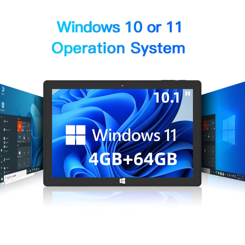4 GB DDR3 RAM 64 GB ROM 10,1 ZOLL Windows 10/ Windows 11 Tablet 64 Bit Z8350 CPU 1920 x 1200 IPS-Bildschirm HDMI-Anschluss USB 3.0