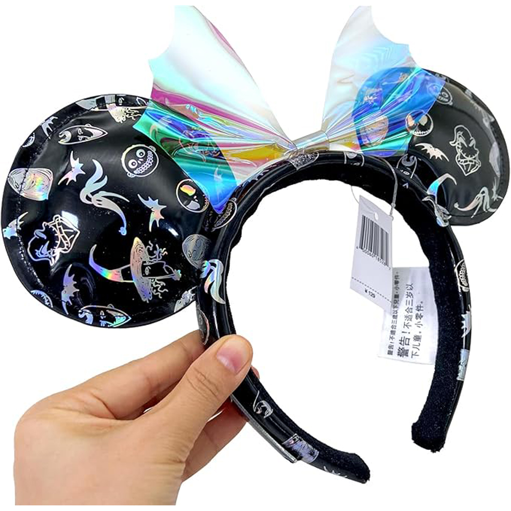Mickey Mouse Oren Hoofdbanden Glanzende Strik Hoofdband Hallowmas Feestdecoratie Cosplay Haaraccessoires Haarband voor meisje Vrouwen Volwassen