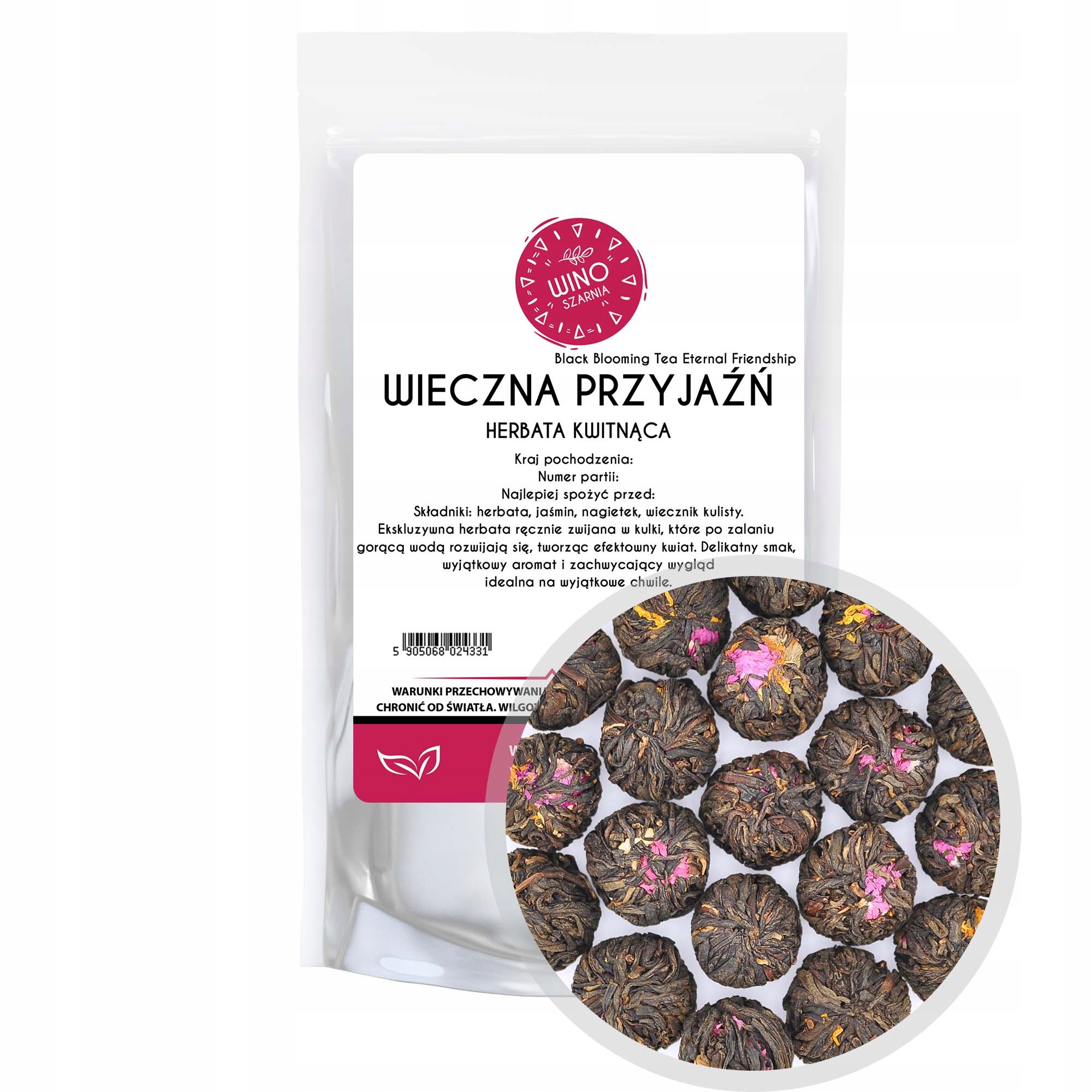 Herbata kwitnąca czarna Wieczna Przyjaźń - Eternal Friendship - 100g 28.00