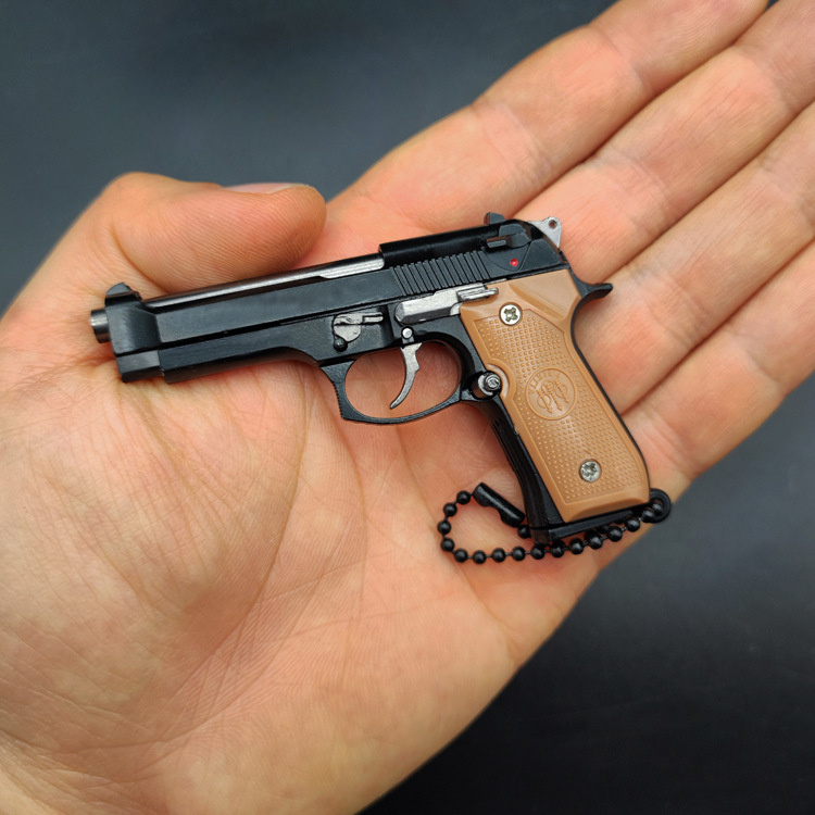 Металлическая модель пистолета BERETTA 92F, модель без названия, металлический брелок в подарок