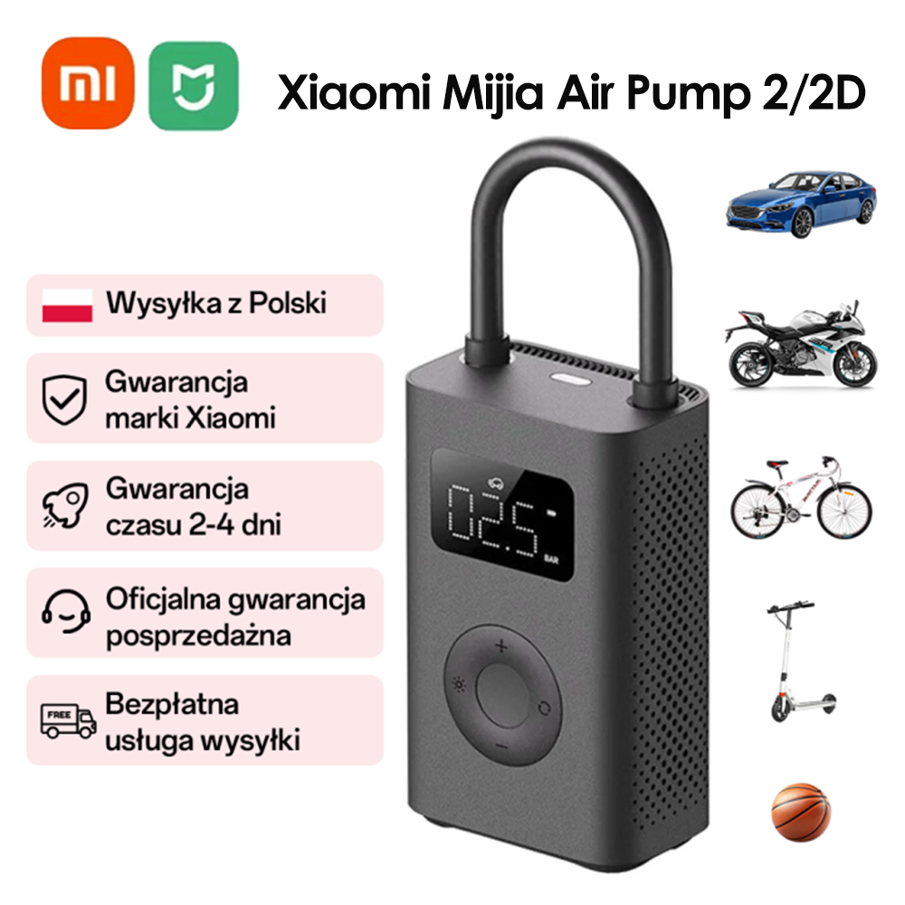 Xiaomi – compresseur d'air électrique Portable Mijia, pompe à Air 2/2D, Mini trésor type-c 150 PSI, gonfleur de pneus, LED, trésor multi-outils