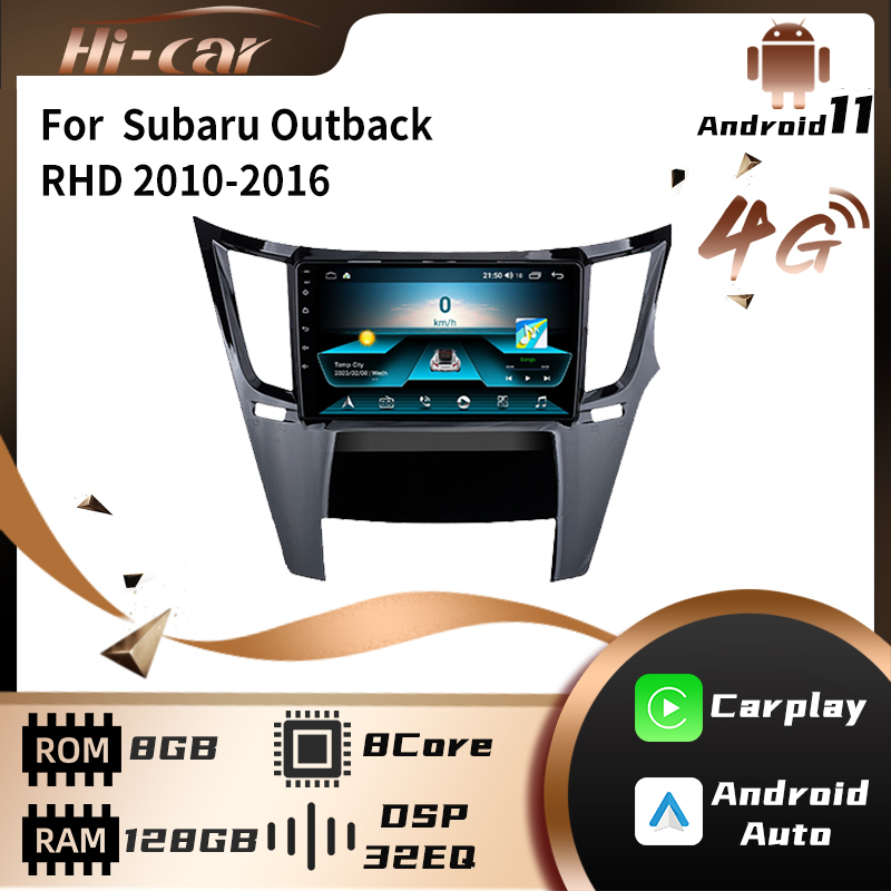 Autoradio 2 Din Untuk Subaru, mobil Outback RHD 2010-2016 Stereo, WiFi, karper, navigasi GPS, Multimedia, Video, Head Unit