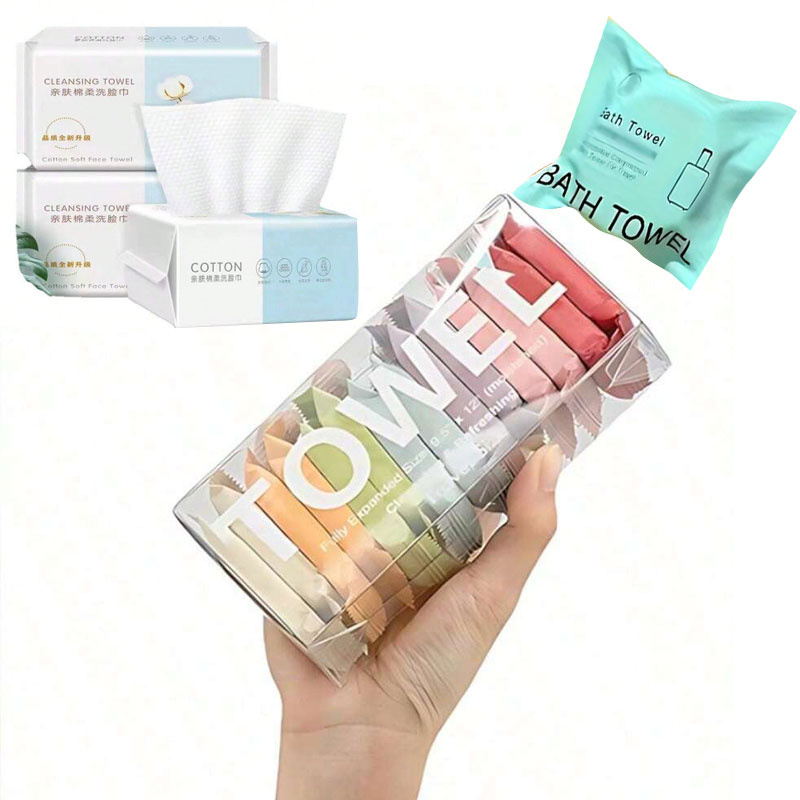 Thickened Disposable Face Towels A Pack Of 14 Pieces Compressed Disposable Washcloths, Cruise Essentials, Travel Essentials, Portable, Lightweight, Durable, Stylish, For Home Compressed Travel Towels - Quick Dry Portable Disposable Bath Towels