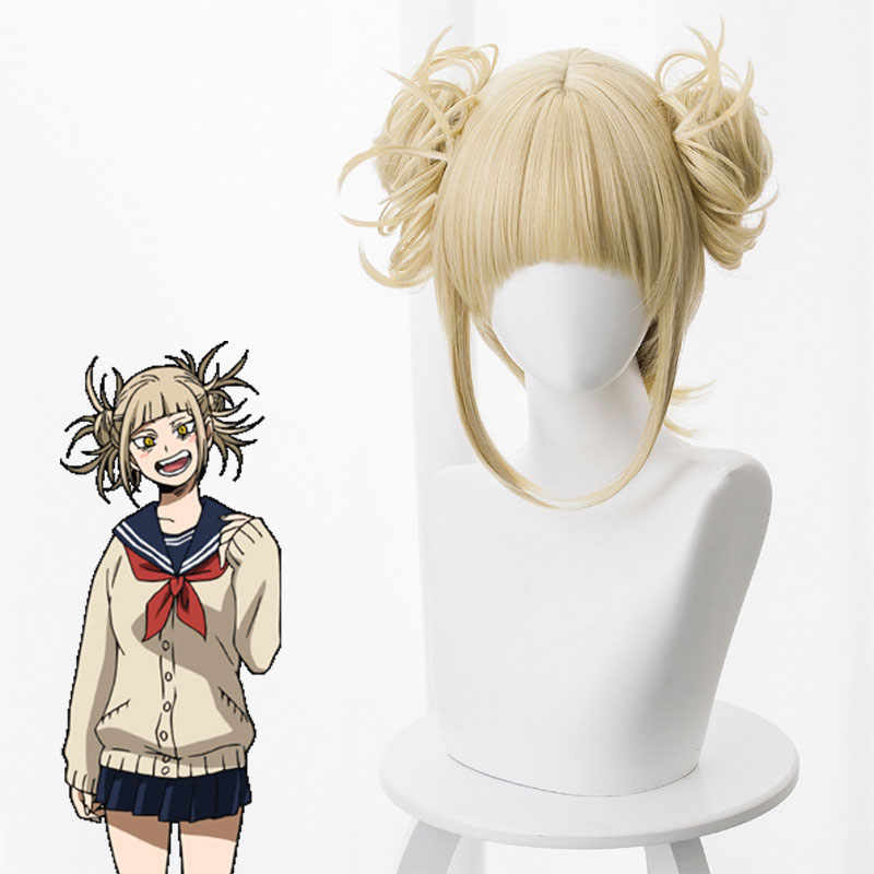 Boku No Hero Academia Cross My Body Kunsthaar-Perücke, Cosplay, My Hero Academia, Himiko Toga, Party, Rollenspiel-Perücken