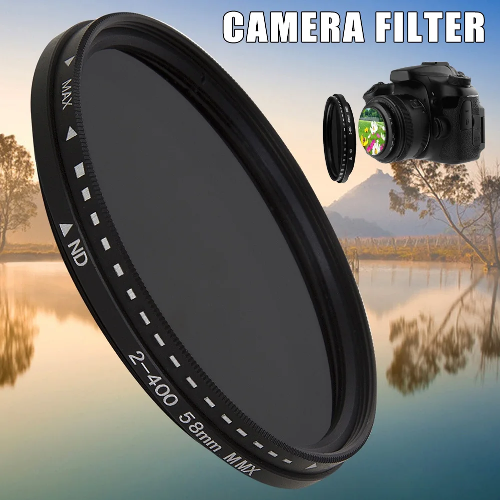 Fader Variabel ND-filter Verstelbaar ND2 tot ND400 Neutrale dichtheid voor cameralens Camera-accessoires Fotografia nd cai Turismo
