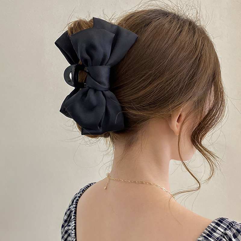 Boog Haar Klauwen Clip Grote Haai Klauw Haar Clips Effen Strik Haarspeld Haarspeldjes voor Paardenstaart Vrouwen Haaraccessoires Hoofdbanden