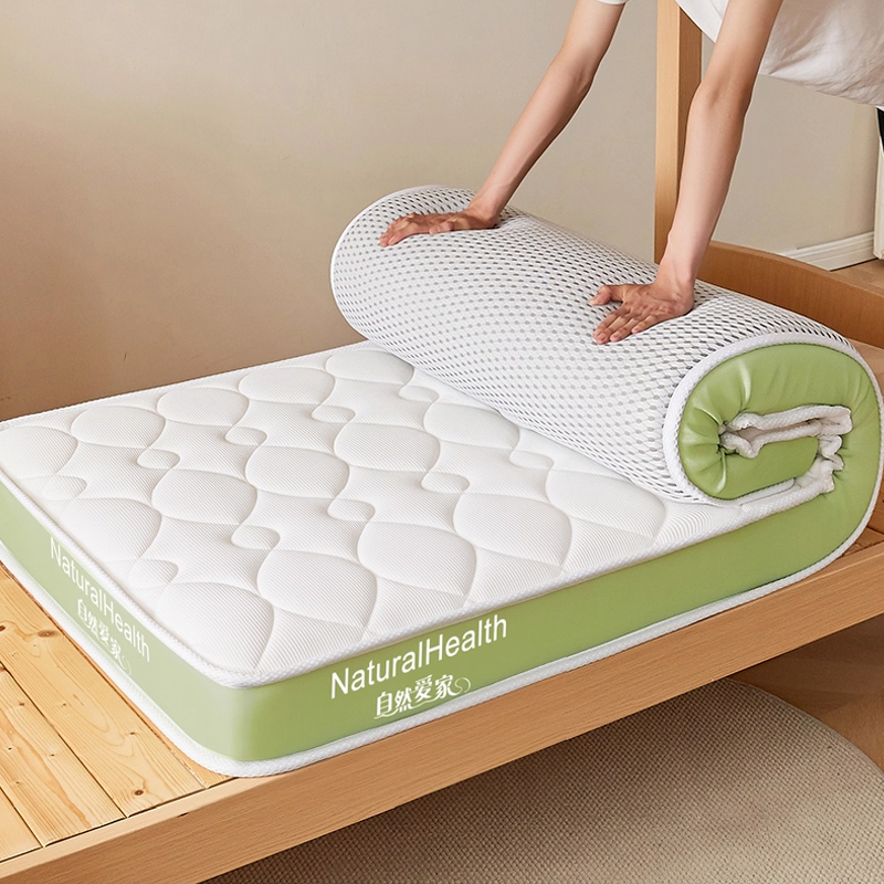 Spons Latex Tatami Vloermat Hoge Kwaliteit Verdikte 4/7cm Latex Matras Twin King Queen Formaat Houdt Warm in de Winter Bedproduct