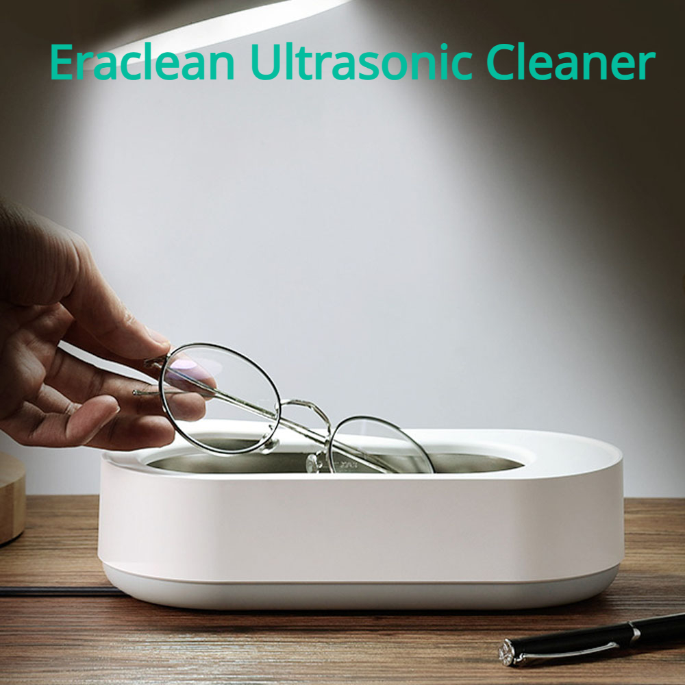 Máquina de limpieza por ultrasonidos EraClean, 45000Hz, vibración de alta frecuencia, lavado todo, joyería, cepillo de maquillaje, máquina de limpieza