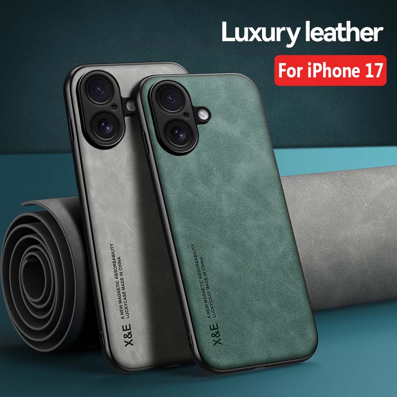 Schokbestendig Case voor iPhone 17 Pro Max 17 Lucht Beschermhoes Magnetische Autohouder Telefoon Coque Fundas Voor iPhone 16 Pro 16E