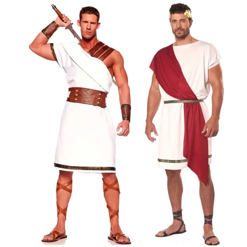 Disfraz de gladiador romano griego antiguo para hombres adultos, disfraz de fiesta de Carnaval de Halloween, disfraz de soldado romano