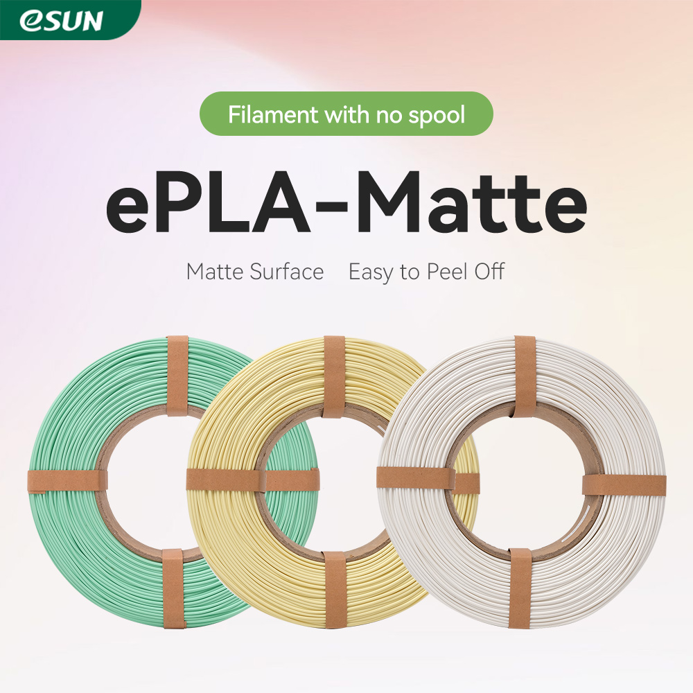 eSUN Matte PLA-filament voor 3D-printer 1,75 mm 1 kg (2,2 LBS) 3D-printmateriaal Mat PLA-filament voor 3D-printers Filament