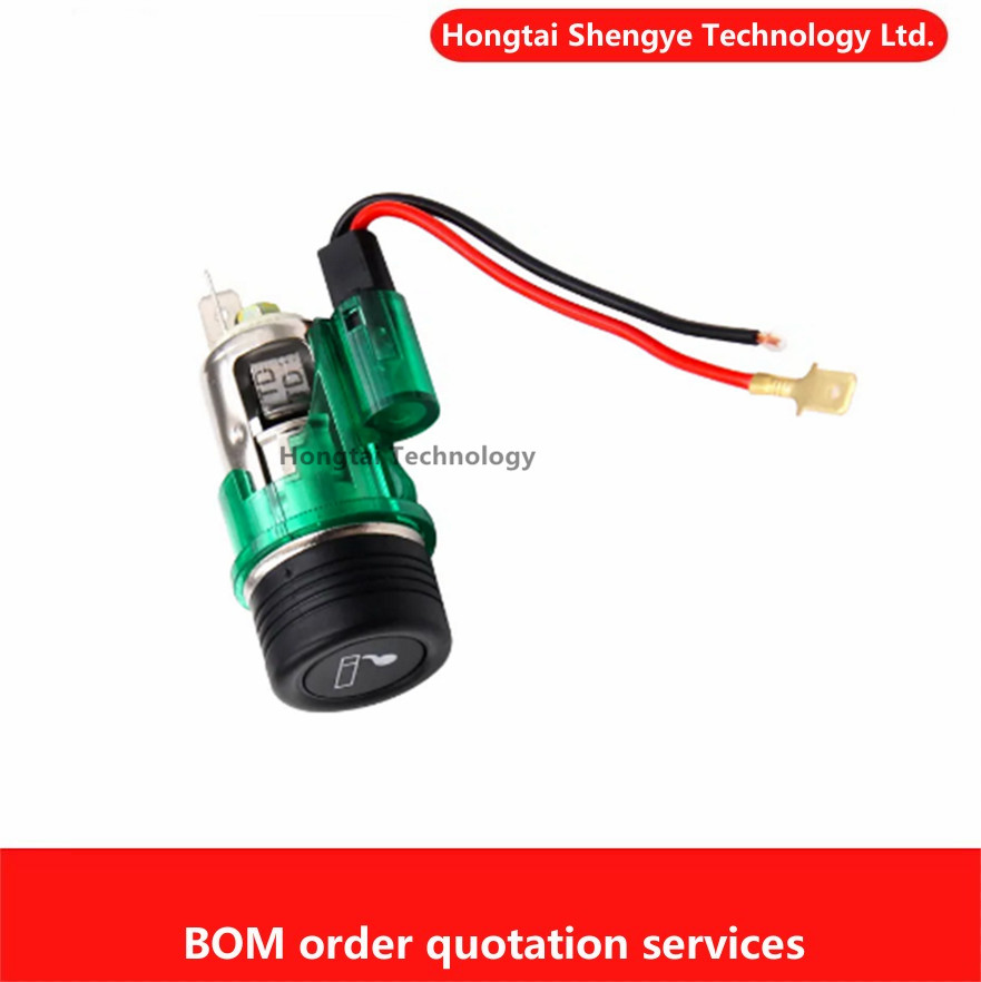 Briquet Laguna pour siège mère, pratique, sûr, durable, à la mode, prise de courant solaire pour moto et voiture avec lumière verte LED, 12-24V
