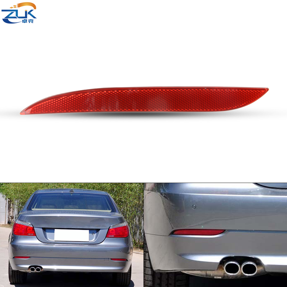 ZUK Reflector de parachoques trasero luz antiniebla lámpara antiniebla para BMW 5 Series E60 LCI 520 523 525 528 530 2005-2009 63147183913 63147183914