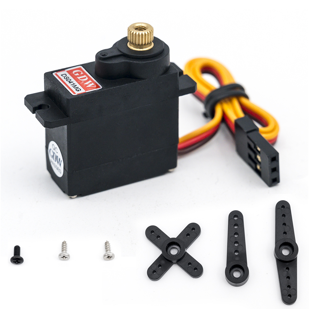 GDW DS041MG-Mini Servo Numérique, 5kg, Engrenage D.lique, Robot de Développement, Petit Hélicoptère, Aile de macro, Modèle RC, Voiture 9g 12g