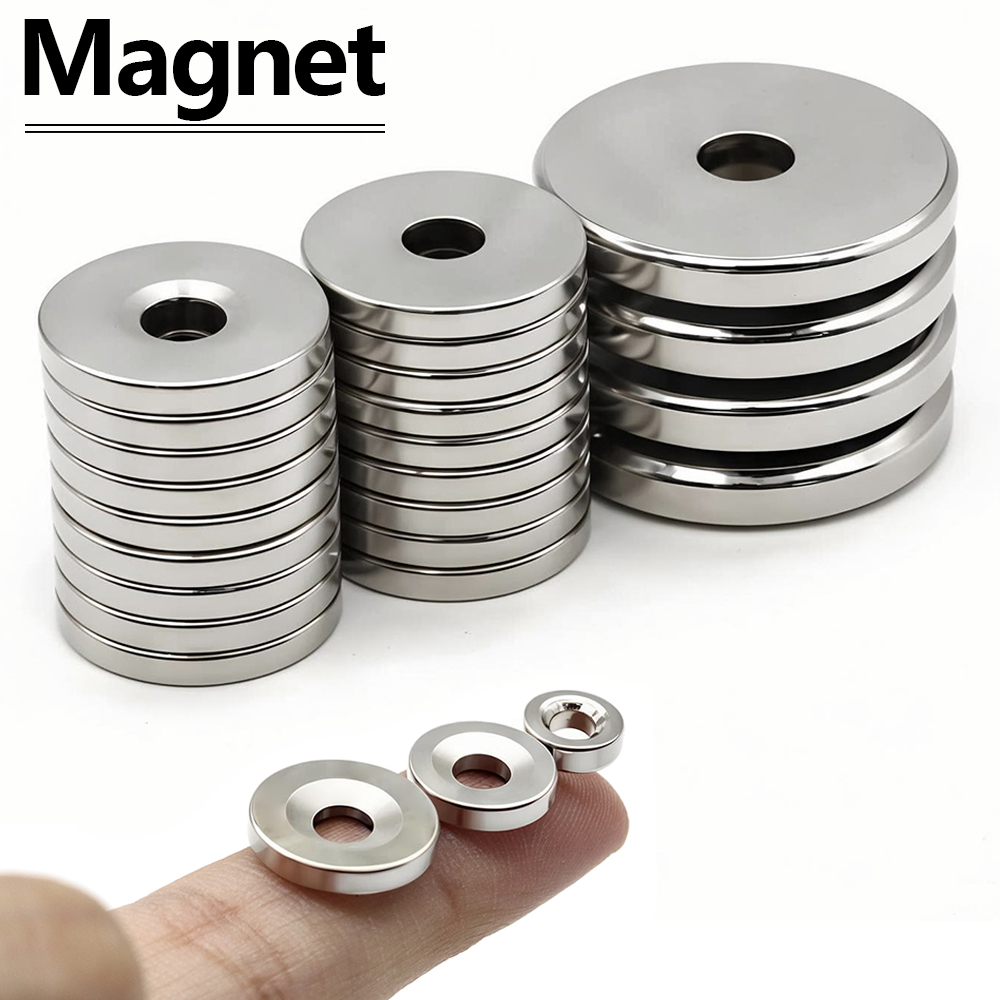Super Powerful Round Magnet with holes Neodymium Magnet NdfeB N35 Strong Permanent Magnetic imanes Refrigerator DIY