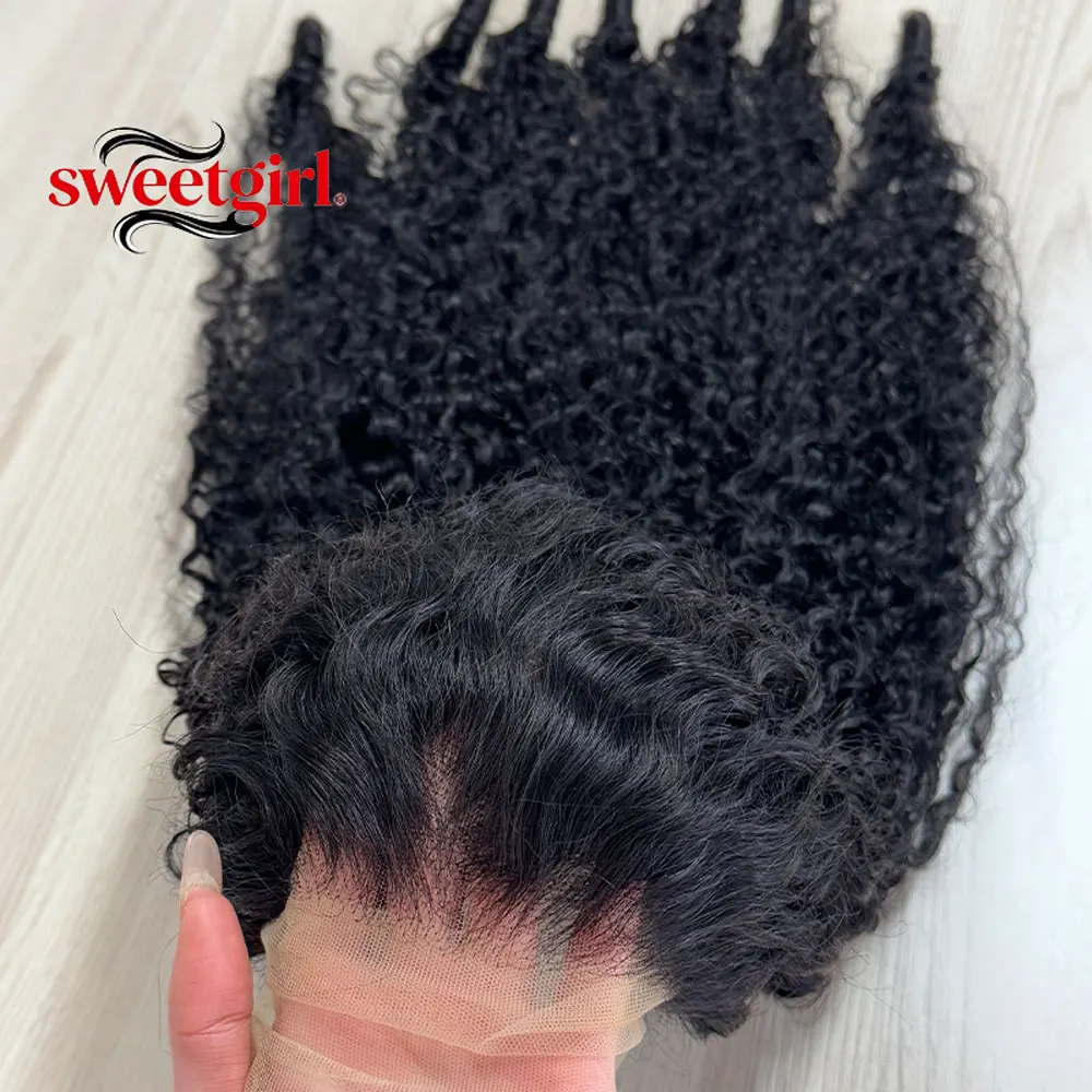 Burmese Curly Lace Front Wig 16-34 Inch 13x6 Lace Front Wig 100% Human Hair Natural Black Curly Hair HD Transparent Lace Wig