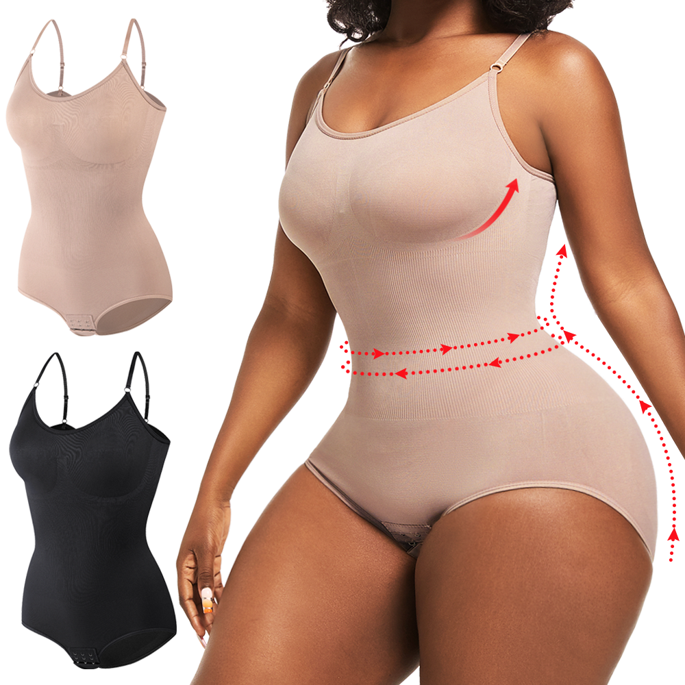Body elástico de alta calidad para mujer, ropa moldeadora con Control de barriga, moldeador de cuerpo, camisetas sin mangas adelgazantes más delgadas, levantador de glúteos