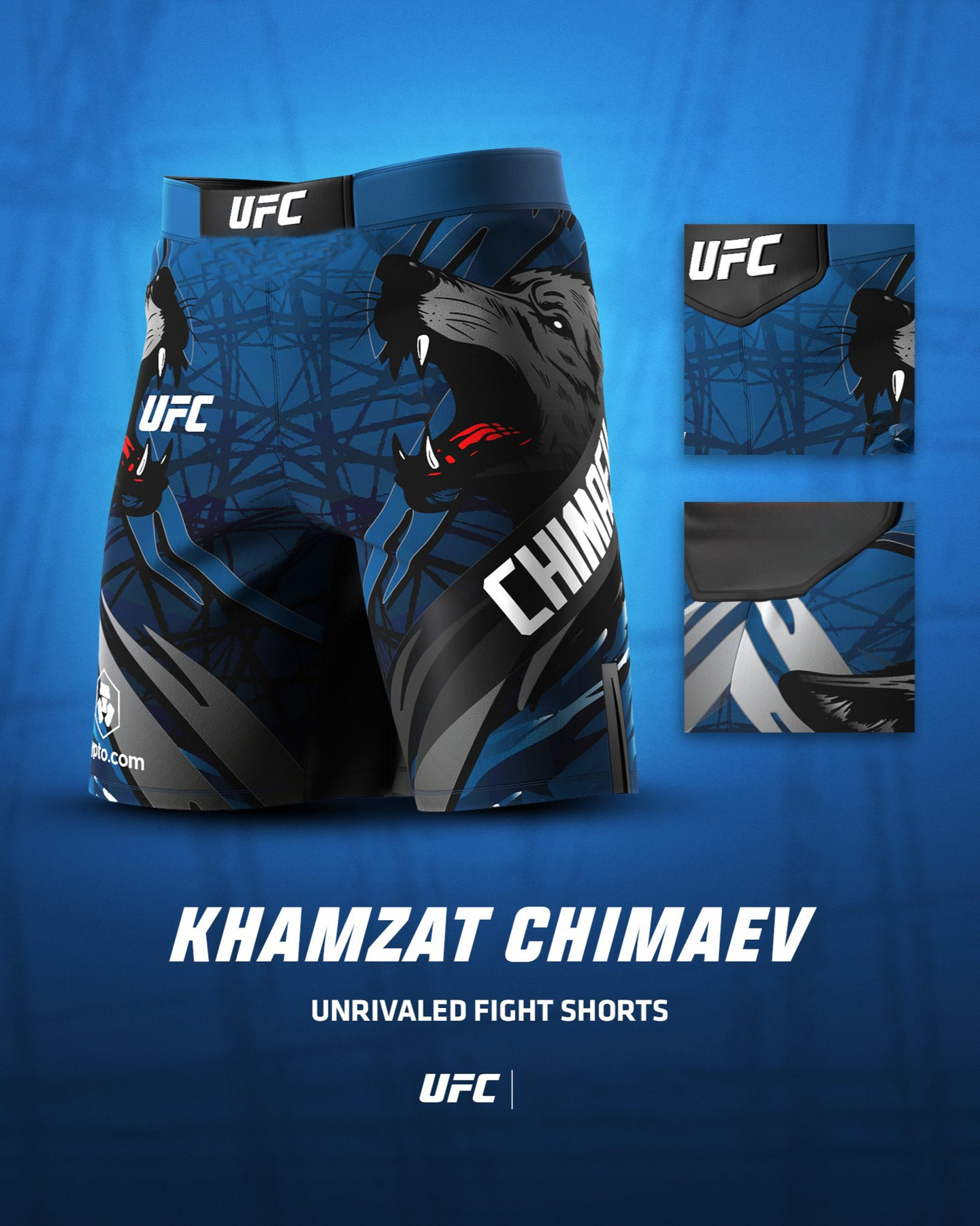 UFC Khamzat_Chimaev Event Shorts Men's Fitness Training Sports Shorts Loose Breathable Quick Drying Comfortable Running Shorts ﻿