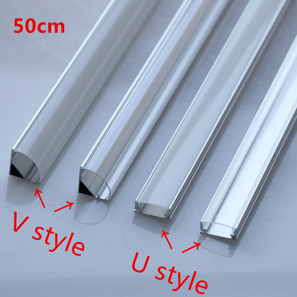 Lámpara de tira con ranura de aluminio en ángulo LED, lámpara para gabinete de cocina, adecuada para 8-12 mm, 5730, 5050, 2835, 2-35 piezas