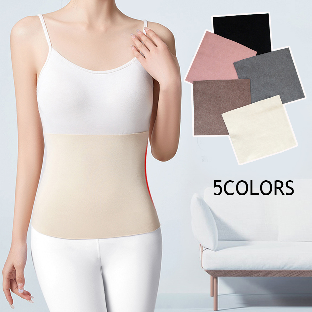 Paño de algodón elástico Unisex, soporte térmico para cintura, Abdomen, espalda, calentador de presión, ropa interior, Protector térmico para el vientre para invierno, 1 ud.