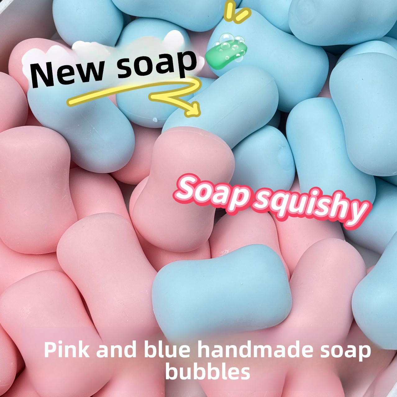 Soap Ball Squishy Soap Stress Ball Fidget Toy Crunchy Squeeze Ball Round Blocks Filled ASMR Anti Stress Toys for Adults