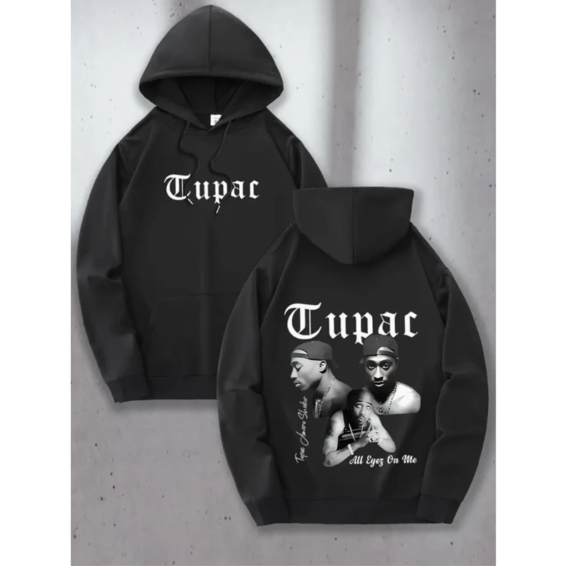 Tupac 2pac Hoodie Men Women Sweatshirt Print Unisex Streetwear Hip Hop Style Autumn Winter Fashion Hip Hop Tops Clothes Male