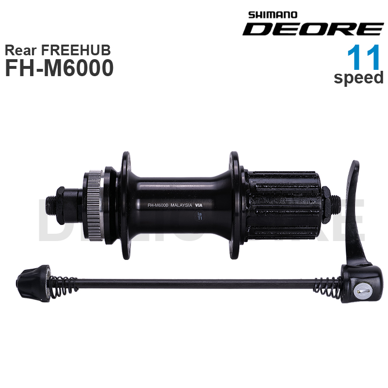 SHIMANO DEORE M6000 HUB HB-M6000, FH-M6000 8 9 10 11-kecepatan, suku cadang asli