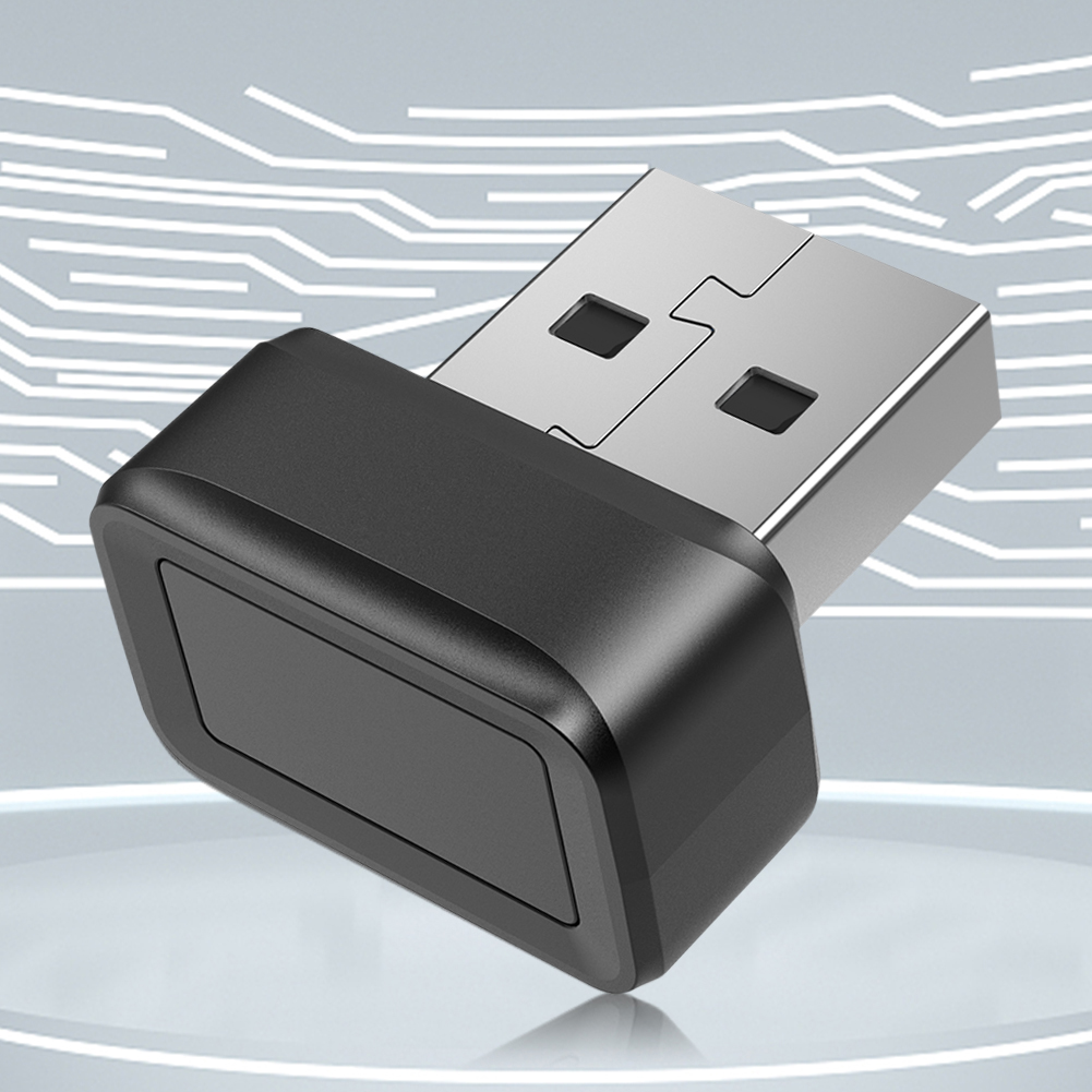 USB Fingerprint Key Reader Anti-Spoofing Portable Security Key Windows Hello Biometric Mini Security Key Dongle for PC Or Laptop