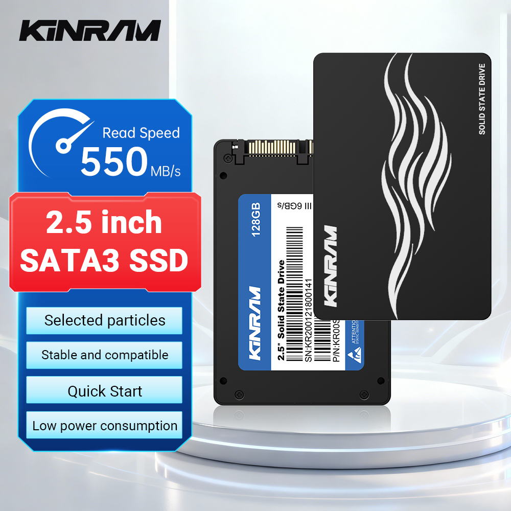 KinRam 2.5 SATA 3 SSD 128GB 120GB 64GB ฮาร์ดดิสก์ 240GB 256GB HDD 256 GB ภายใน SATA3 โซลิดสเตตไดรฟ์สำหรับแล็ปท็อปพีซีเดสก์ท็อป