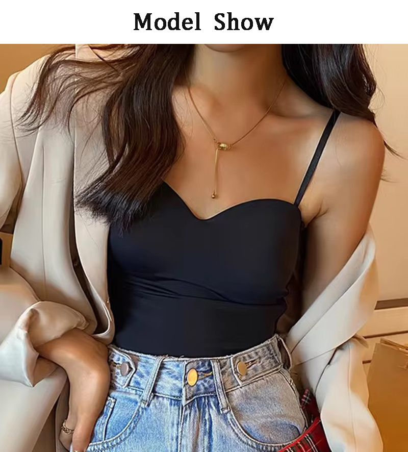 1pc popular legal sólido malha yoga ginásio tanque superior sutiã sem costura pele-amigável u-back colete com almofada de peito fixo suspender para mulher