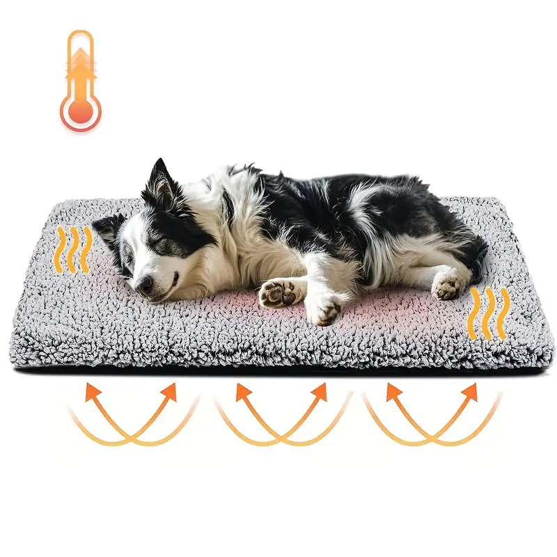 Manta de invierno con almohadilla autocalentable para perros y gatos, estera térmica sin electricidad con fondo antideslizante, cojín cálido para cachorros y gatitos