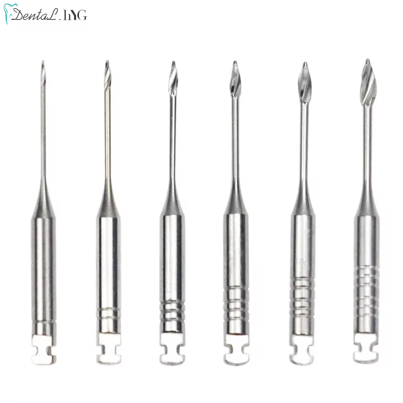 6 stks/pak Tandheelkundige Endodontische Poorten Boor Glidden Roterende 32mm Motor Gebruik Rvs Endo Bestanden # 1-6