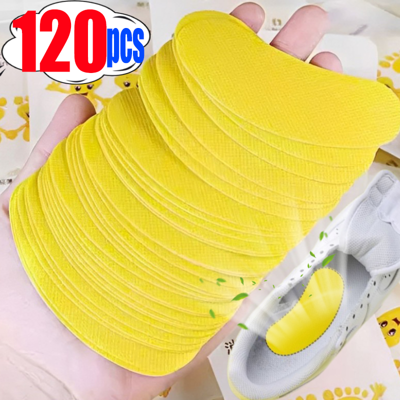12/120pcs Scarpe Deodoranti Adesivi per Sneaker Odore Fresco Estate Limone Antibatterico Uomini Antitraspirante Cura Del Piede Paste Sottopiede