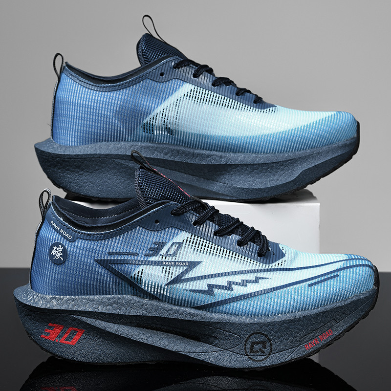 Paar ademende mesh carbon board schoenen, studentensport examenschoenen, Chunta ultralichte rebound marathon hardloopschoenen