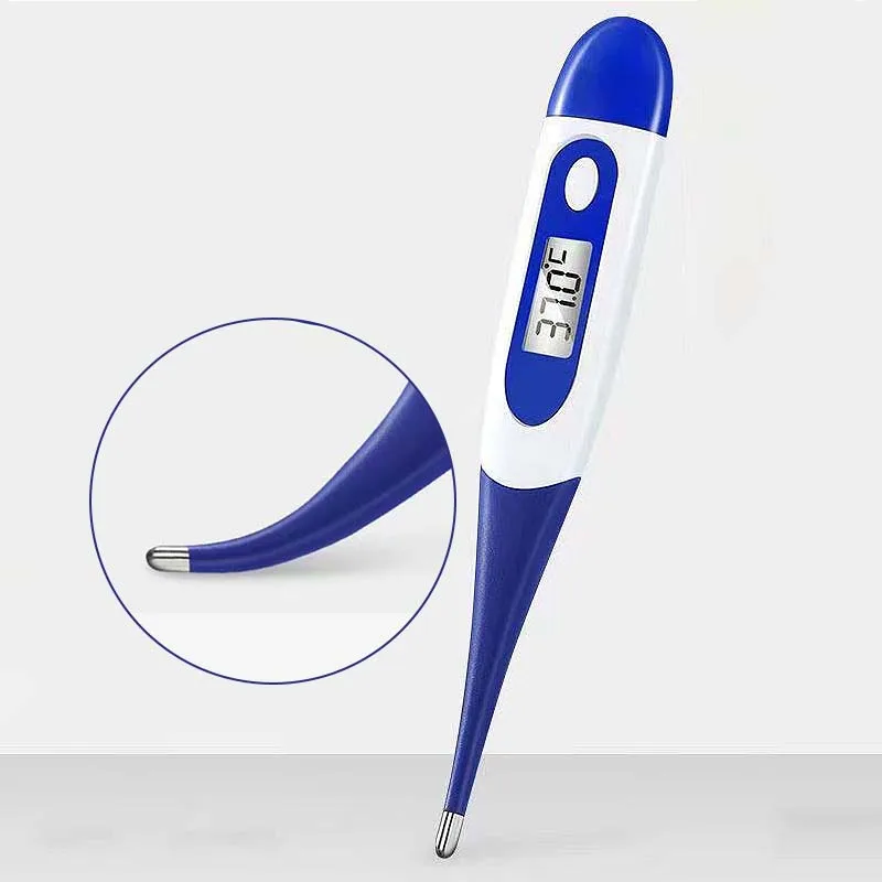 Thermomètres domestiques pour adultes et enfants, pour la fièvre, électronique, tête souple, numérique, mesure de la température des aisselles buccales